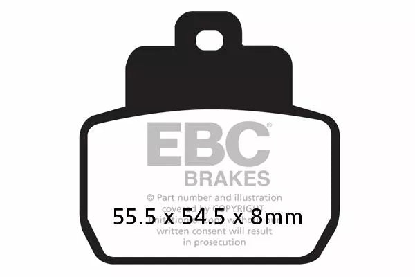 EBC BRAKE PAD CARBON SCOOTER SFAC425