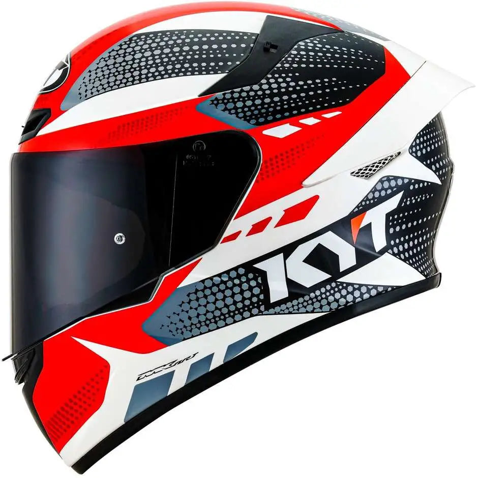 KYT Integral MC Helm TT-revo Gear E6 Schwarz /Rot