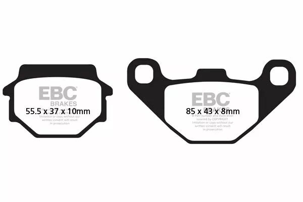 EBC BRAKE PAD CARBON SCOOTER SFAC067
