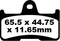 EBC BRAKE PAD CARBON TT DIRT FA344TT