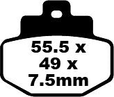 EBC -Bremsbelag SFA Org Scooter SFA321