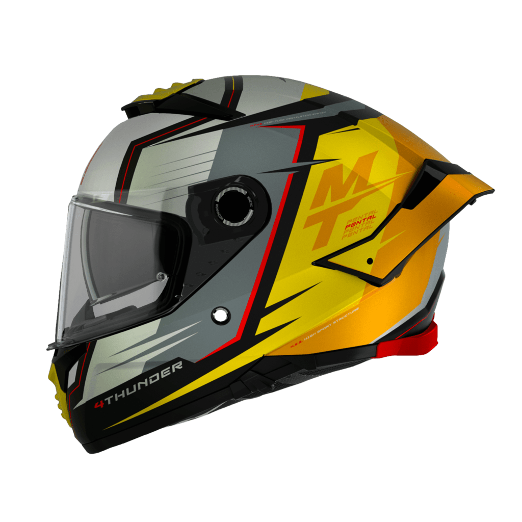 Mt Helmets Integral MC Helmet Thunder 4 Sv Pental Pearl Gul