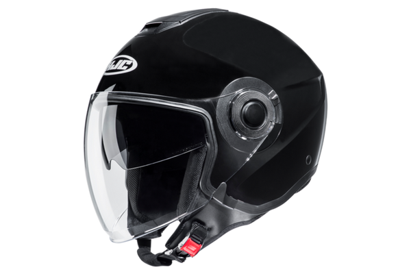 HJC Jet MC Helm i40 flach schwarz