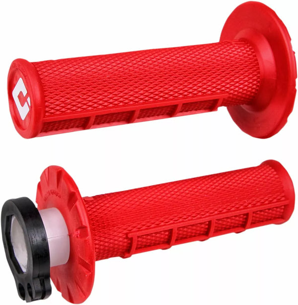 ODI Grip 1/2 Waffel MX Red H36HWR