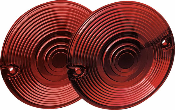 Kuryakyn Lens Red Flat Pancake Kur4996