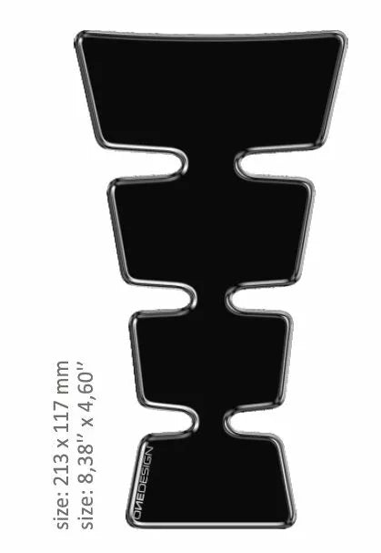 OneDesign Tank Pad Uni Gold Form Black cgmaxBkp