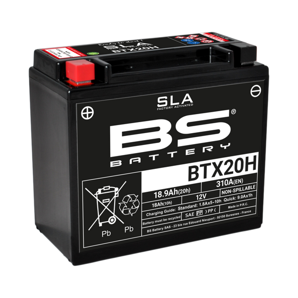 BS Battery SLA Battery Maintenance-free Factory Activated - BTX20H 