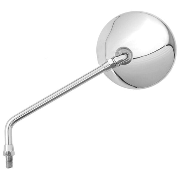 V PARTS Rechter Lenker Spiegel Universal M10/125 - Chrom (1Stück) KA8 