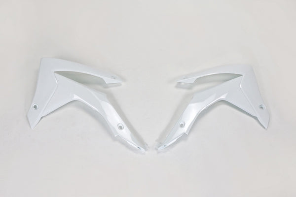 UFO Radiator Covers White Honda CRF250R/450R HO04657#041