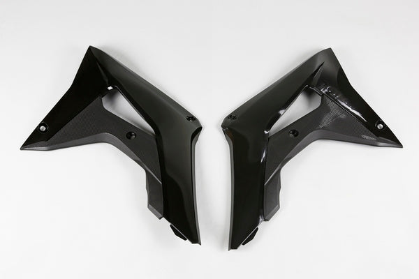 UFO Kühler umfasst schwarze Honda CRF450R HO04682#001