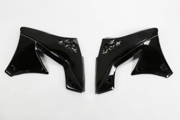 UFO -Kühlerabdeckung der schwarzen Kawasaki KX250F KA04712#001