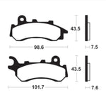 Tecnium Organic Brake Pads - ME464 (for Nissin Caliper) 1090542