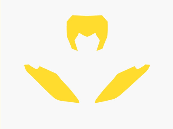 Blackbird Plattenaufkleber Yellow Fantic xx 3f00/000004