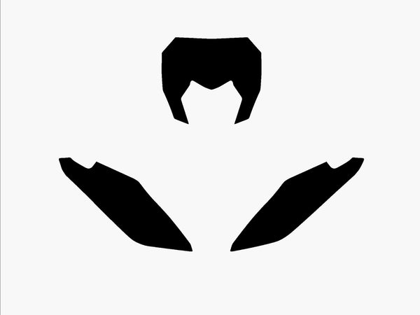 Blackbird -Plattenaufkleber Schwarz Fantic xx 3f00/000006