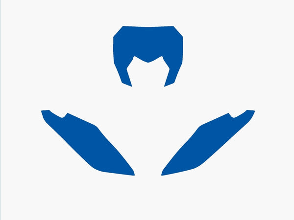 Blackbird Plate Stickers Blue Fantic XX 3F00/000007