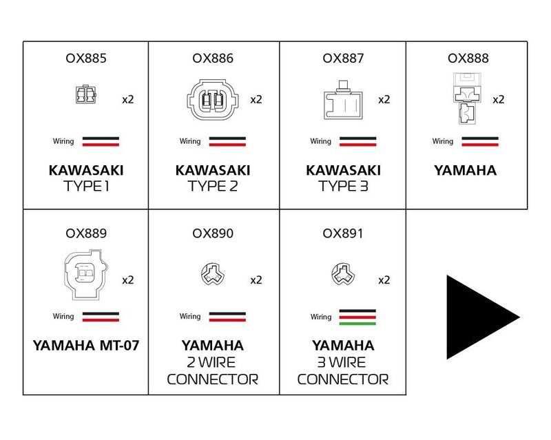 Oxford -Indikatoradapterkabel - Yamaha 2 Drahtanschluss OX890