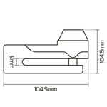 Oxford Titan Ø10mm Pin Disc Lock - Gelb Lk486