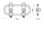 Oxford Auspuff Heat Shield Cafe Ox881