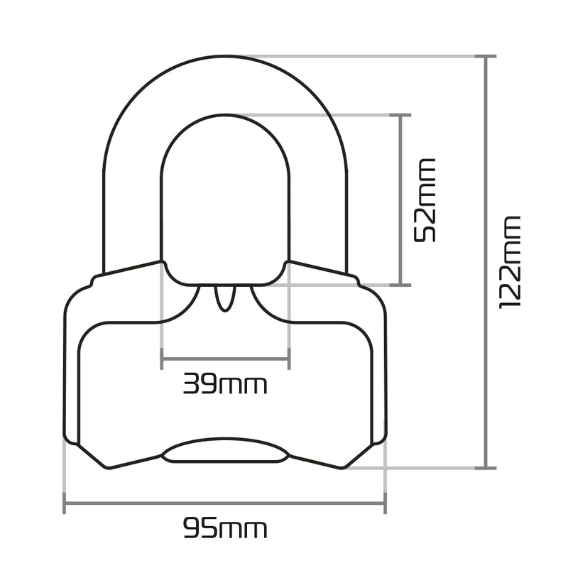 Oxford Nemesis Disc Lock - 16mm Lk471