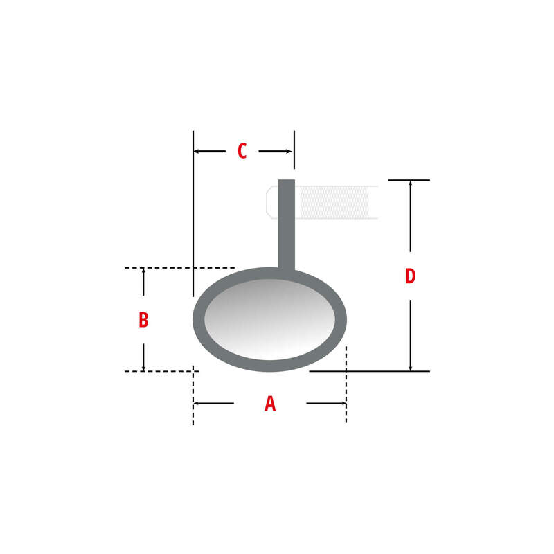 Highsider Victory-X Rim-Lenker-Endspiegel mit LED-Kurvensignalen (1PC) 301-183