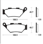 Tecnium Sintered Metall Bremsbeläge - MF483 1122849