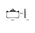 Tecnium Sintered Metal Brake Pads - MF494 1122850