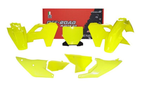 RACETECH Plastkit 7 Teile – Gelb für Husqvarna (R-KITHSQ-GQ0-523) 