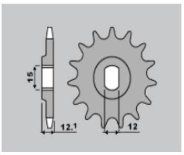PBR Steel Standard vorderen Kettenrad 2105 - 428 2105 9 18nc
