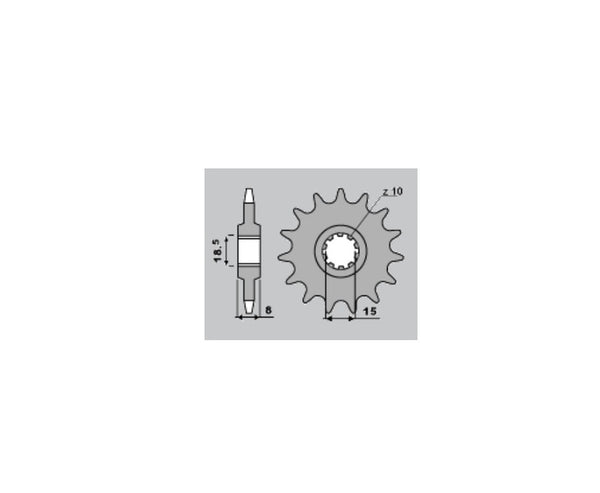 PBR Steel Standard vorderen Kettenrad 599 - 428 599 14 18nc