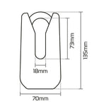 Oxford Monster Disc Lock - Gelb von 36 m