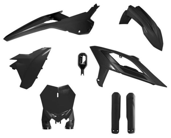 RACETECH Plastkit 6 Teile – Schwarz (R-KITBET-NR0-624) 
