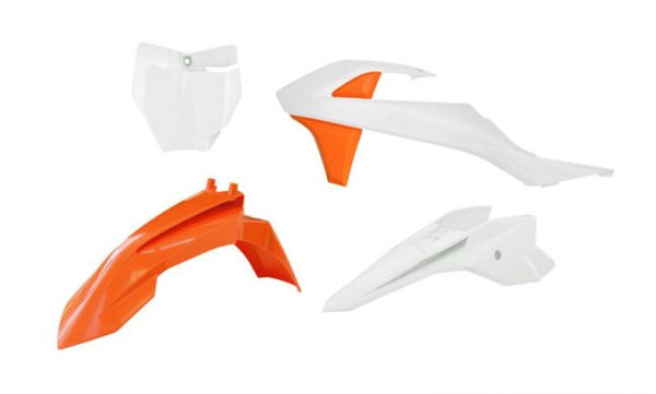 Racetech Plastic Kit-4 Teile Orange /Weiß bis KTM R-Kitktm-AR3-050