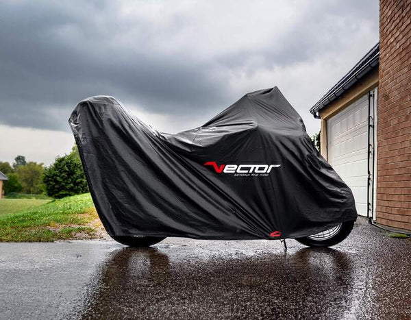Vector H2O Outdoor Protection - Black (for motorcycle/scooter with Top Case and windshield)