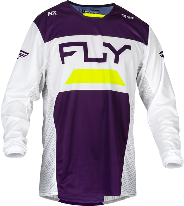 Fly Racing Kinetic Reload Jersey-tiefe lila/weiß/hi-vis 377-521x