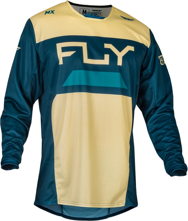 Fly Racing Kinetic Reload Jersey - Elfenbein/Marine/Kobalt 377-523l