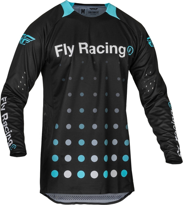 Fly -Racing -Evolution DST Strobe Jersey - Schwarz/Elektroblau 377-124m
