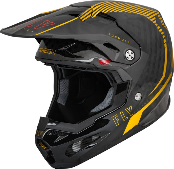 Fly -Racing -Formel Kohlenstoff -Tracer -Helm - Gold/Schwarz 73-4441X