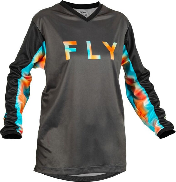Fly Racing Women's F-16 Jersey Grey/Pink/Blue MD 376-821m