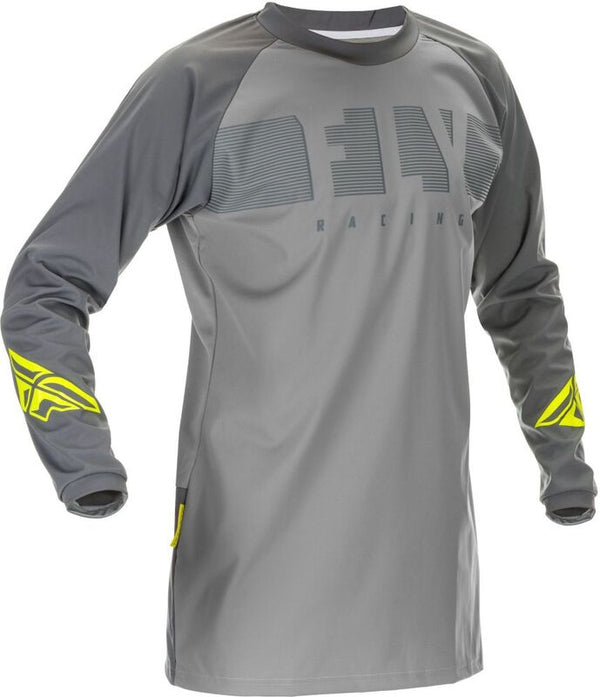 Fly Racing Windproof Jersey Grey/Hi-Vis XL 370-8018X