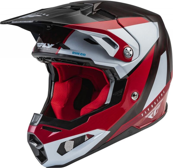 Fly Racing Formel Carbon Prime Helm Rot/Weiß/Rot Carbon XL 73-4432X