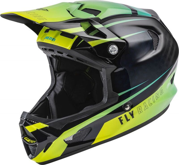Fly Racing Werx-R Helm Hi-Vis/Teal Carbon XL 73-9223x
