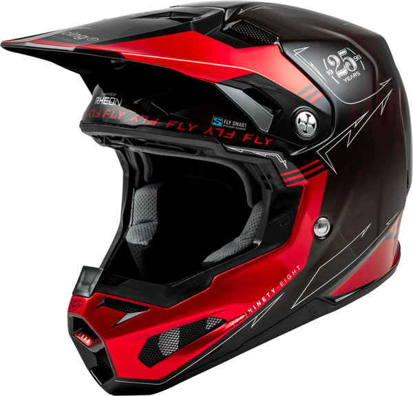 Fly -Racing -Formel Smart Carbon Legacy Helm - Red Carbon/Schwarz 73-4447X
