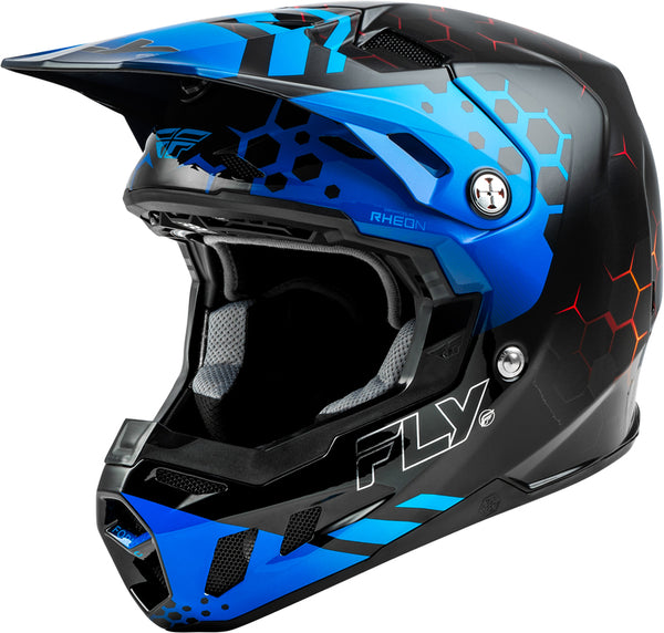 Fly -Racing -Formel CC Tektonischer Helm - Schwarz/Blau/Rot 73-4330x