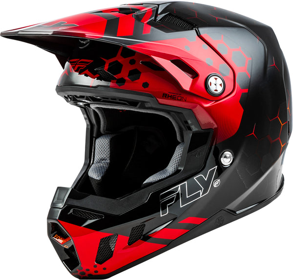 Fly -Racing -Formel CC Tectonic Helm - Schwarz/Rot/Orange 73-4331x