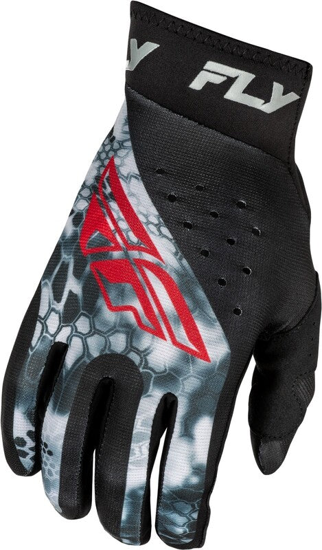 Escape Racing Pro leicht Cryptek -Handschuhe - Schwarz/Rot/Grau 378-0472X