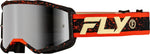 FLY Racing Zone Crossglasögon Svart/Röd/Beige – Silver Spegel/Rökfärgat Glas