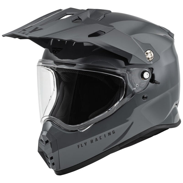 Fly Racing Trekker Solid Helm - Grau 73-7035m