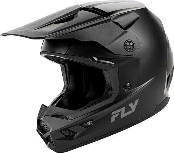 Fly Racing Kinetic Solid Youth Helm - mattschwarz 73-8673ys