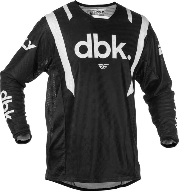 Fly Racing Kinetic Mesh DBK Jersey - Schwarz/Weiß 379-317x