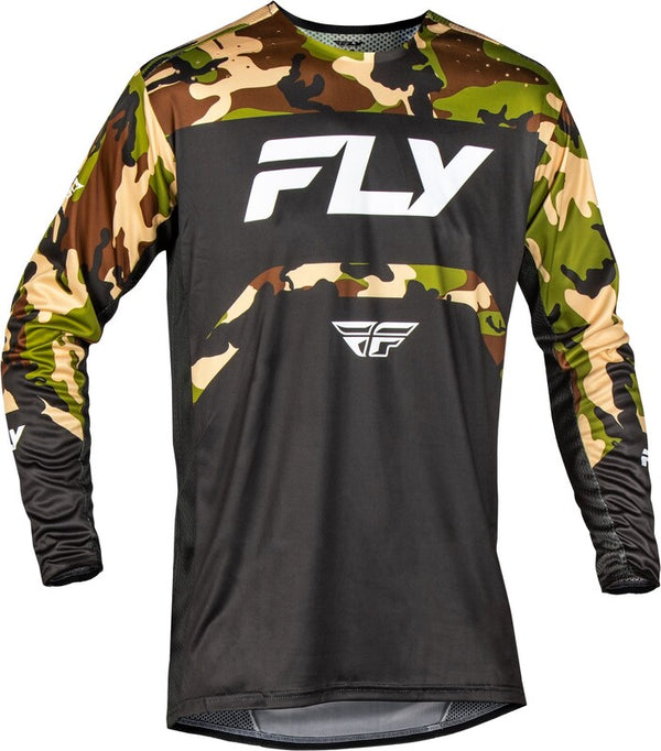 Fly -Racing Rayce Bicycle Youth Jersey - Schwarz/Camo 378-050yl